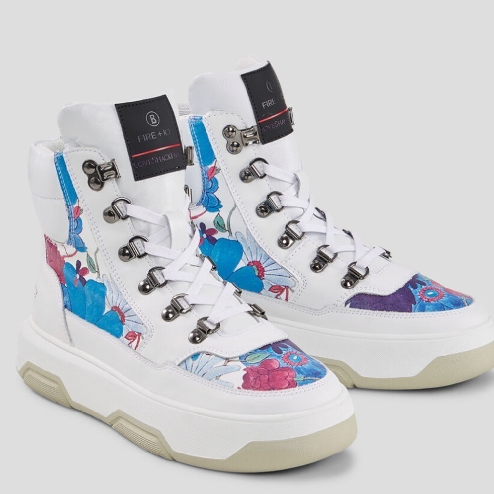 FIRE+ICE Ottawa High-top sneakers in White/Blue size 6